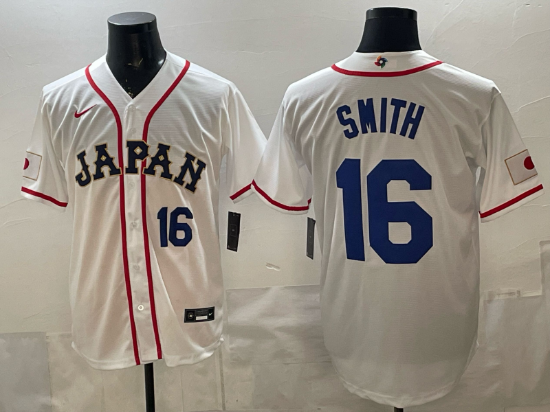 Men 2026 World Cub USA16 Smith white Nike MLB Jersey 001->->MLB Jersey